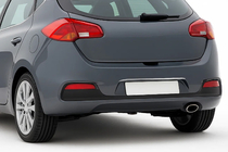 Kia Ceed 2012-2018 Baguette chromée au-dessus de la plaque pour HB (inox) photo 1