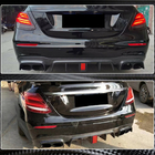 Mercedes E-class W213 2016-2023 Diffuseur arrière avec sorties V2 (pour AMG/AMG-Line 2016-2019, Carbone) photo 5