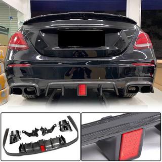 Diffuseur arrière avec sorties V2 (pour AMG/AMG-Line 2016-2019, Carbone) photo 2