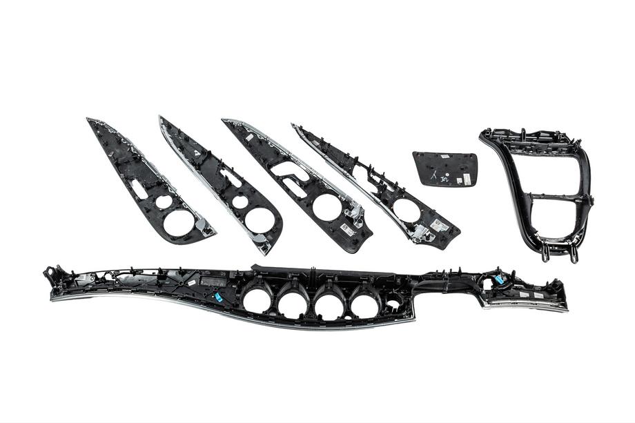 Mercedes E-class W213 2016-2023 Habillages de tableau de bord (Carbone) Photo 4