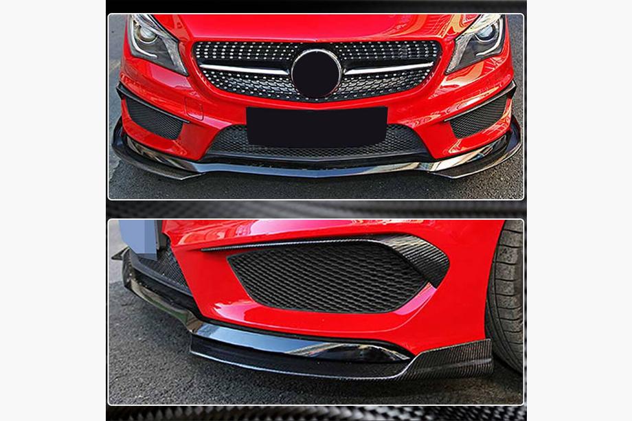Mercedes CLA C117 2013-2019 Couvre Pare-chocs Avant Carbone (pour Base SD 2013-2016) Photo 4