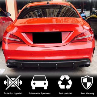 Diffuseur de pare-chocs arrière pour AMG-Line / CLA45 AMG 2017-2019, Carbone photo 2