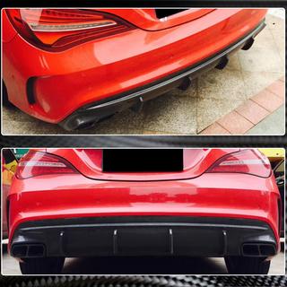 Diffuseur de pare-chocs arrière pour AMG-Line / CLA45 AMG 2017-2019, Carbone photo 3