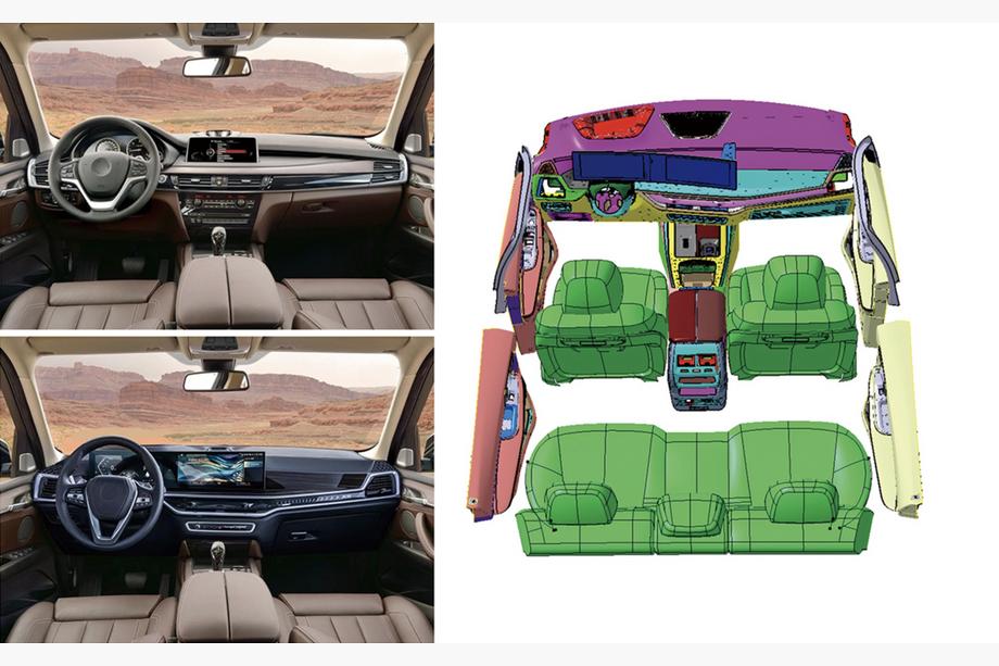 BMW X5 F15 2013-2018 Kit de mise a niveau interieur 2025 Image