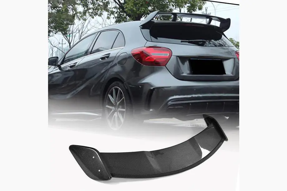 Mercedes A-class W176 2012-2018 Aileron V1 (pour HB, Carbone) Photo 1