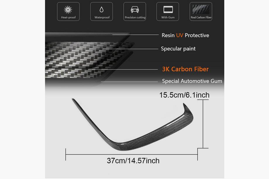 Mercedes A-class W176 2012-2018 Cache de pare-chocs arrière (pour AMG-Line HB, Carbone) Photo 5