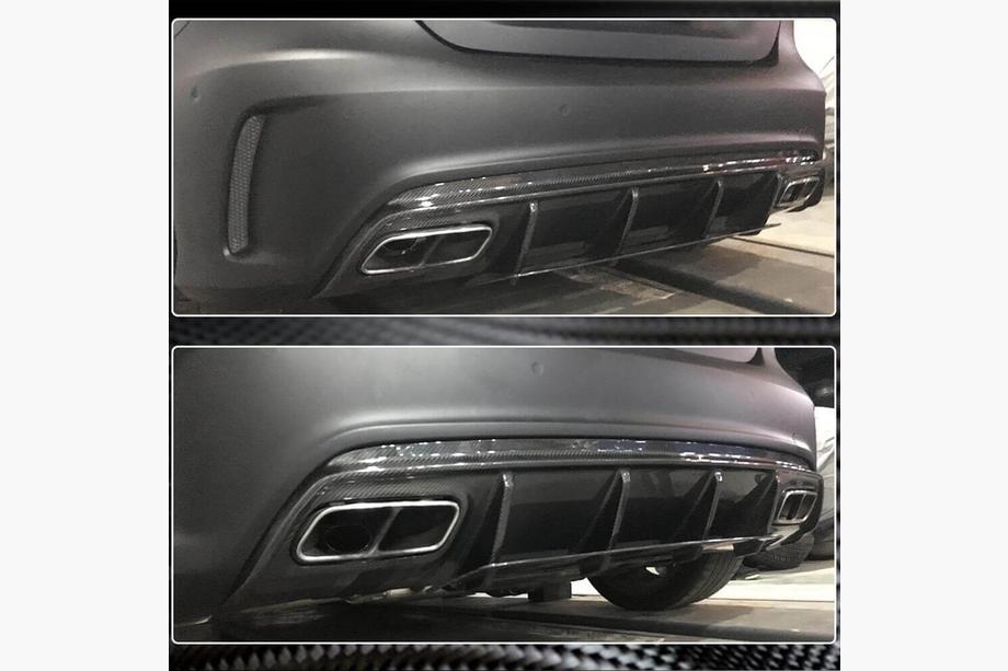 Mercedes A-class W176 2012-2018 Diffuseur de Pare-chocs Arrière V1 pour AMG-Line / A45 AMG HB Photo 3