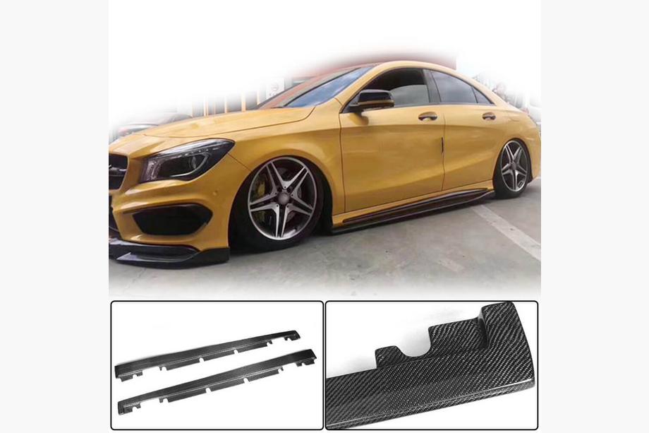 Mercedes A-class W176 2012-2018 Bas de Caisse V2 (Carbone) Photo 2