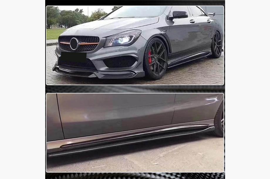 Mercedes A-class W176 2012-2018 Bas de Caisse V2 (Carbone) Photo 5