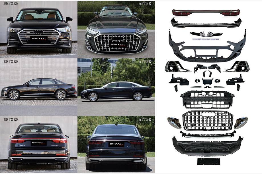 Audi A8 2018- Kit restylage sans remplacement des phares (vers Horch 2025) Photo 1