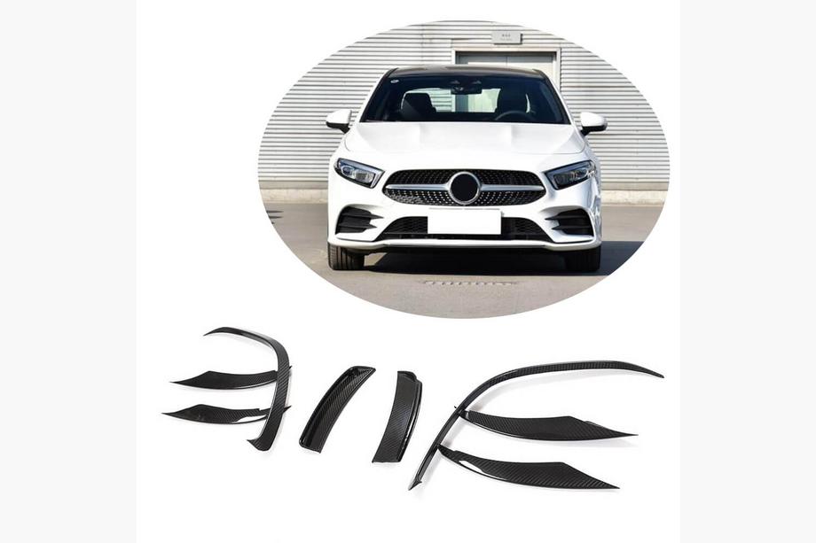 Mercedes A-class W177 2018- Couvre Pare-chocs Avant Carbone (pour AMG-Line SD 2018-2021) Photo 1