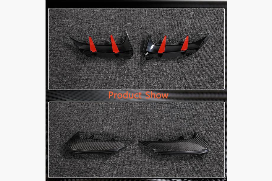 Mercedes A-class W177 2018- Couvre pare-chocs arrière (pour A45 AMG 2021-2023, Carbone) Photo 4