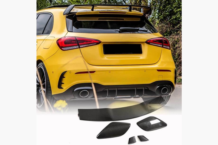 Mercedes A-class W177 2018- Spoiler V3 (pour HB, Carbone) Image
