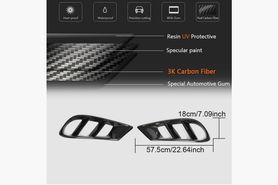 Mercedes CLS C218 2011-2018 Couvre Pare-chocs Avant Carbone (pour AMG-Line SD 2015-2018) Photo 5