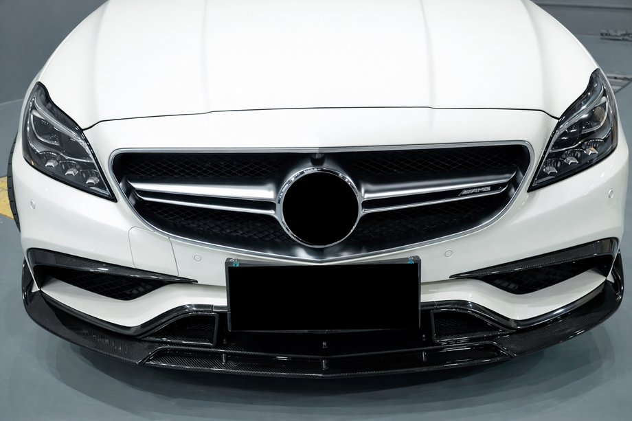Mercedes CLS C218 2011-2018 Lame avant Lip V2 pour pare-chocs (pour CLS63 AMG SD 2015-2018, Carbone) Photo 5