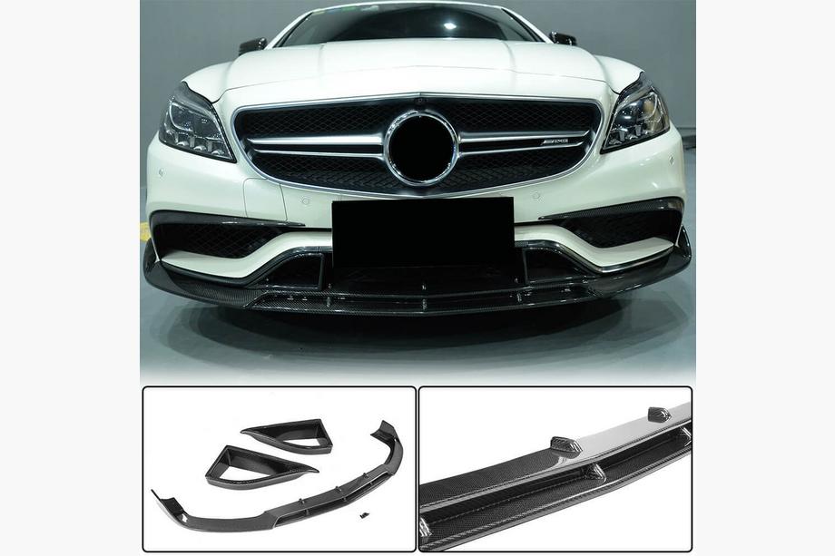 Mercedes CLS C218 2011-2018 Lame avant pare-chocs Lip V3 (pour CLS63 AMG SD 2015-2018, Plastique) Photo 8