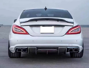 Mercedes CLS C218 2011-2018 Diffuseur de pare-chocs arrière pour AMG-Line/CLS63 AMG 2011-2014, Carbone photo 2