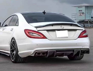 Mercedes CLS C218 2011-2018 Diffuseur de pare-chocs arrière pour AMG-Line/CLS63 AMG 2011-2014, Carbone photo 3