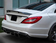 Mercedes CLS C218 2011-2018 Diffuseur de pare-chocs arrière pour AMG-Line/CLS63 AMG 2011-2014, Carbone photo 4