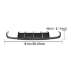 Mercedes CLS C218 2011-2018 Diffuseur de pare-chocs arrière pour AMG-Line/CLS63 AMG 2011-2014, Carbone photo 6