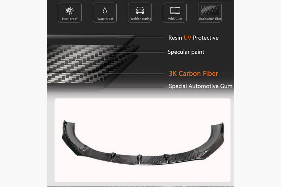 Mercedes CLA C118 2019- Lame avant pare-chocs (pour SD 2019-2022, Carbone) Photo 3