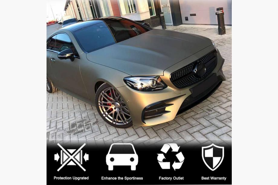 Mercedes E-class coupe C238 2016-2024 Couvre pare-chocs avant en carbone (pour AMG / AMG-Line 2017-2019) Photo 3
