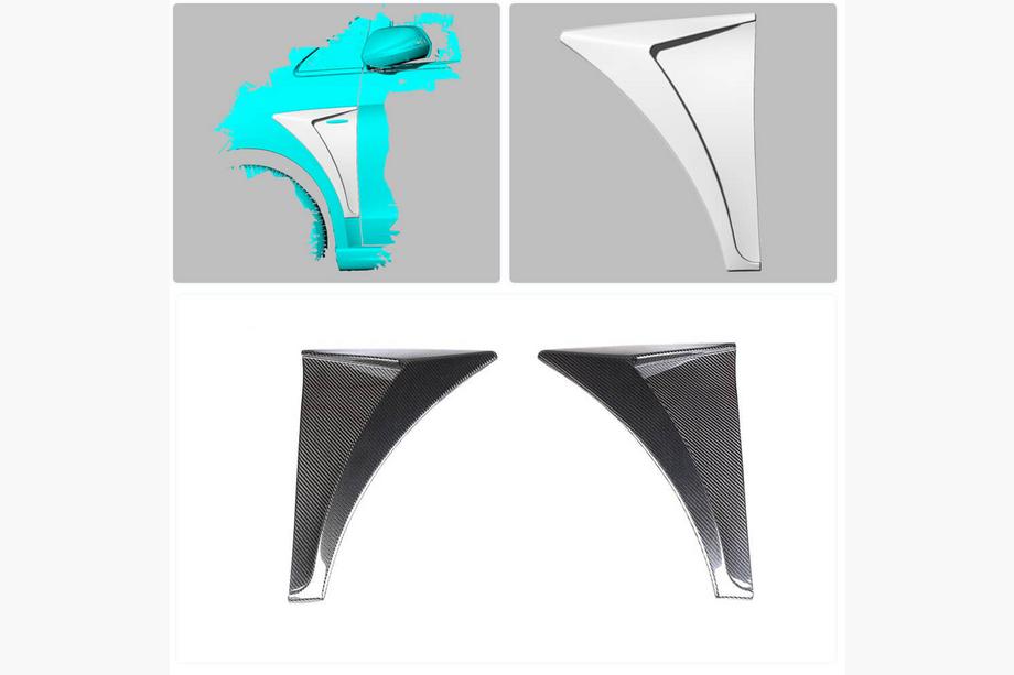 Mercedes Vito/V-class W447 2014- Couvre-ailes avant en carbone (2014-2019) Photo 2