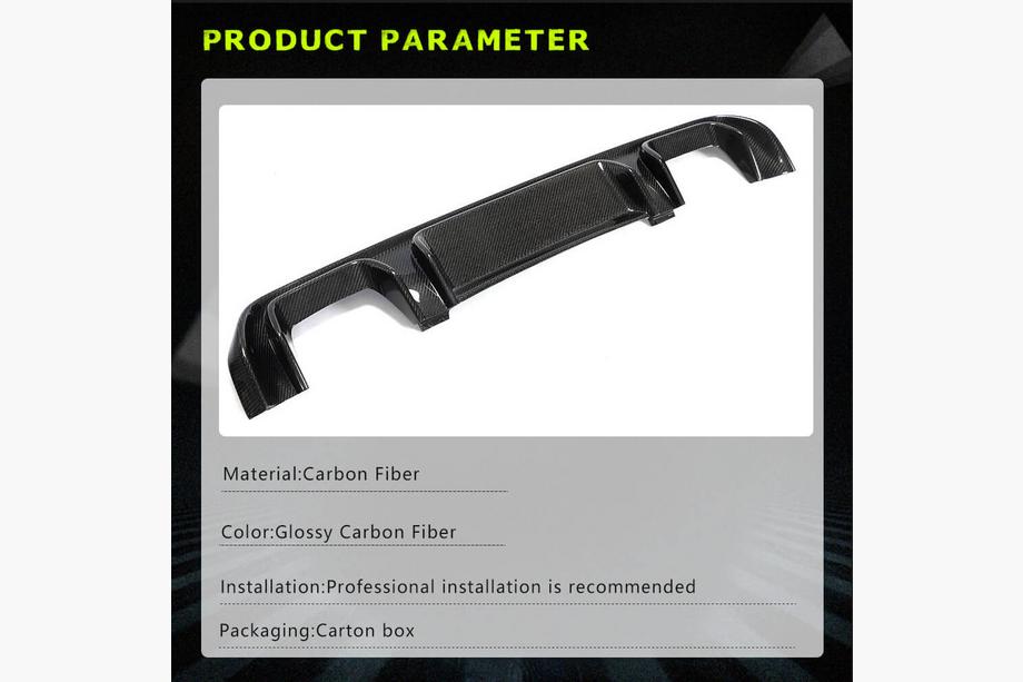 Mercedes Vito/V-class W447 2014- Diffuseur de Pare-chocs Arrière V2 (pour V-Class 2014-2019, Carbone) Photo 5