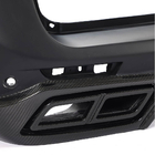 Mercedes Vito/V-class W447 2014- Cache de pare-chocs arrière avec diffuseur (2014-2019, Plastique + Carbone) photo 3