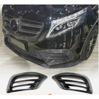 Couvercles de Phares Antibrouillard V1 (2020+, Carbone Sec) Mercedes Vito/V-class W447 2014- photo 1