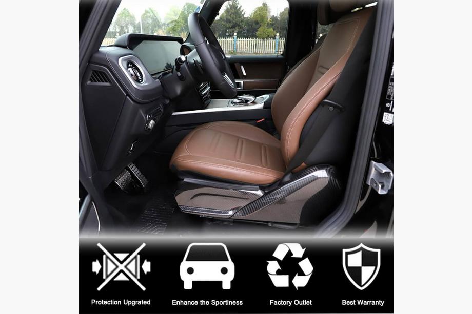 Mercedes G class W463 2018-2024 Couvre-sièges en Dry Carbon Photo 3