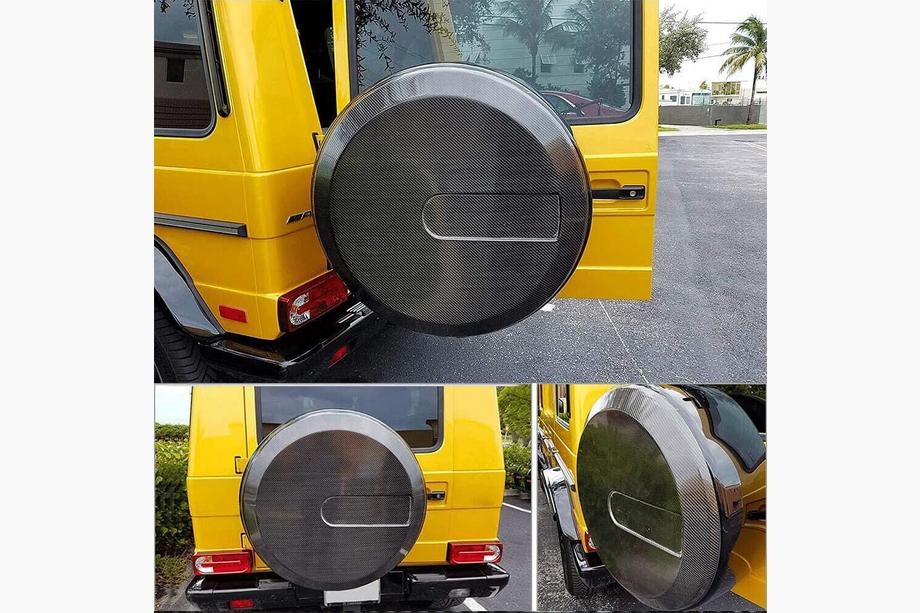 Mercedes G class W463 1990-2018 Cache roue de secours (2004-2018, Carbone sec) Photo 4