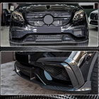 Mercedes GLE coupe C292 2015-2019 Extensions de lèvre de pare-chocs avant (pour GLE63 AMG, Plastique) photo 4