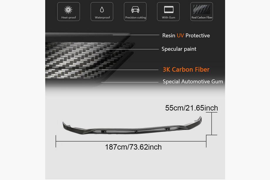 Mercedes GLE coupe C292 2015-2019 Extensions de lèvre de pare-chocs avant (pour GLE63 AMG, Plastique) Photo 6