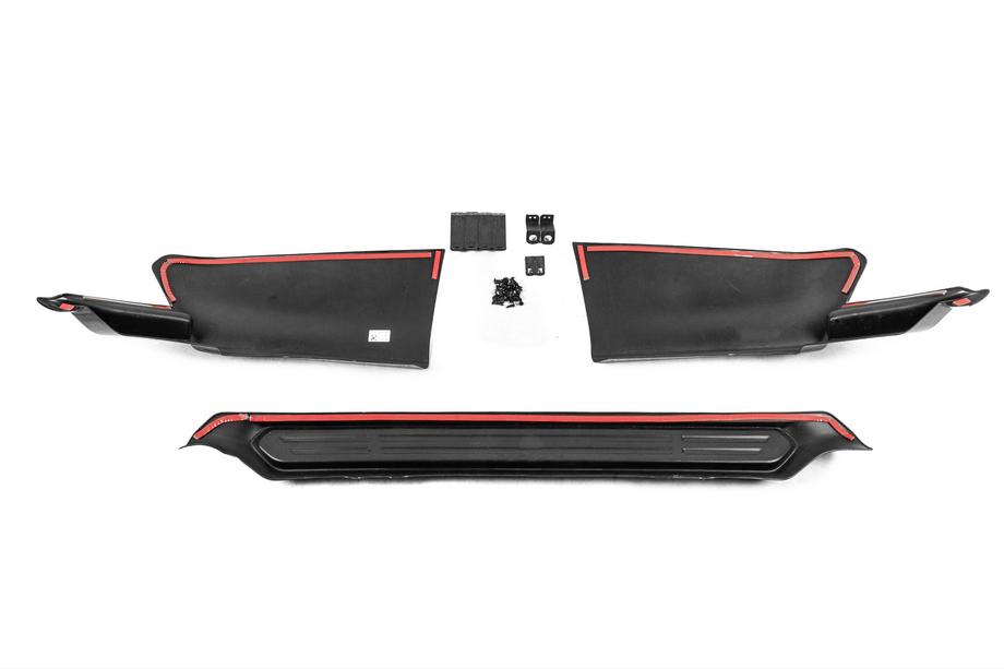 Toyota Land Cruiser Prado 150 2009-2023 Diffuseur arrière TRD 3 pièces (pour 2017+) Noir Photo 6