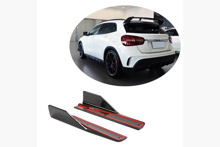 Mercedes GLA X156 2014-2019 Couvre-seuils de porte (pour GLA45 AMG 2013-2016, carbone) Photo 1
