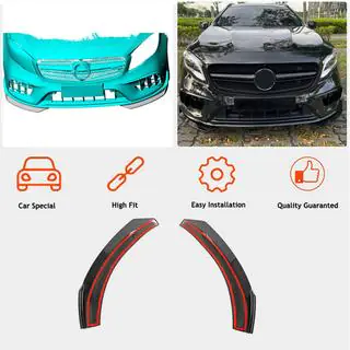 Flaps de pare-chocs avant en carbone (pour GLA45 AMG 2017-2020) photo 2