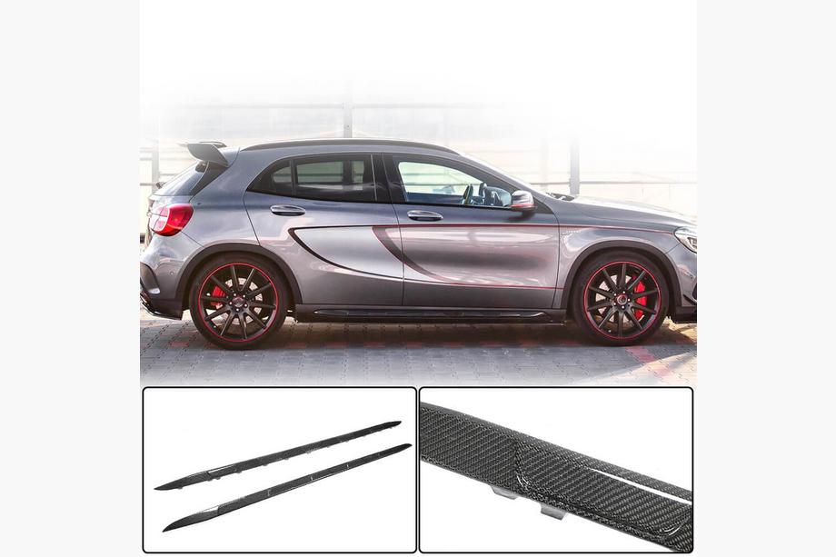 Mercedes GLA X156 2014-2019 Bas de Caisse (pour GLA45 AMG 2013-2016, Carbone) Image