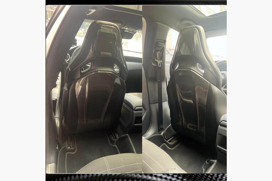 Mercedes A-class W177 2018- Couvre-sièges en Dry Carbon Photo 5