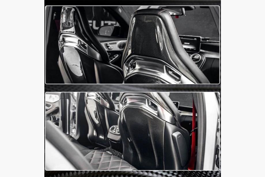 Mercedes A-class W177 2018- Couvre-sièges en Dry Carbon Photo 6