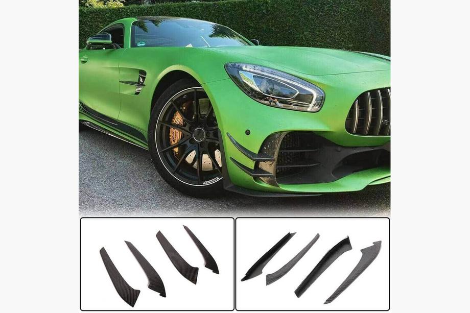 Mercedes AMG GT C190/R190 2014-2022 Extensions de pare-chocs avant V1 (pour GT R 2016-2019, Carbone) Image