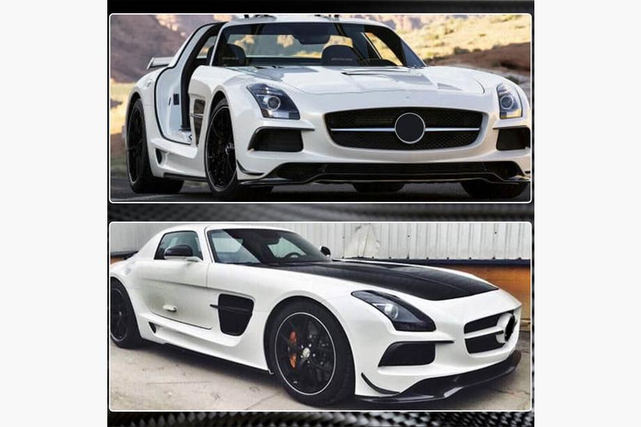 Mercedes SLS C197 2010-2014 Lame Avant Pare-chocs (Carbone) Photo 5