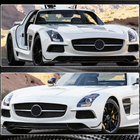 Mercedes SLS C197 2010-2014 Flaps Pare-chocs Avant V2 (Carbone) photo 5