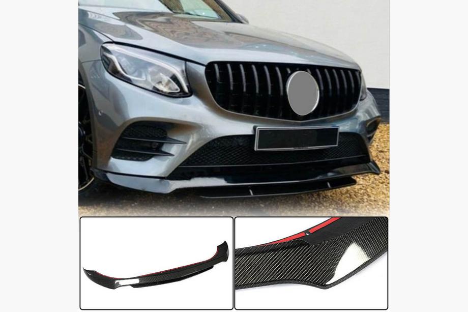 Mercedes GLC coupe C253 2016-2023 Lame avant pare-chocs (pour AMG-Line/GLC43 AMG, Carbone) Photo 1