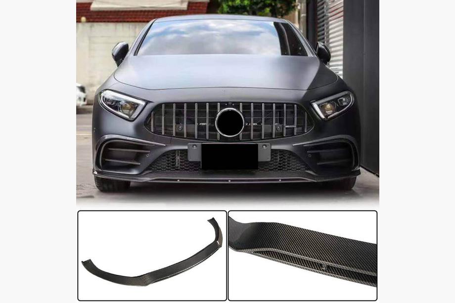 Mercedes CLS C257 2018- Lame avant pare-chocs (pour AMG/AMG-Line 2018-2020, Carbone) Image