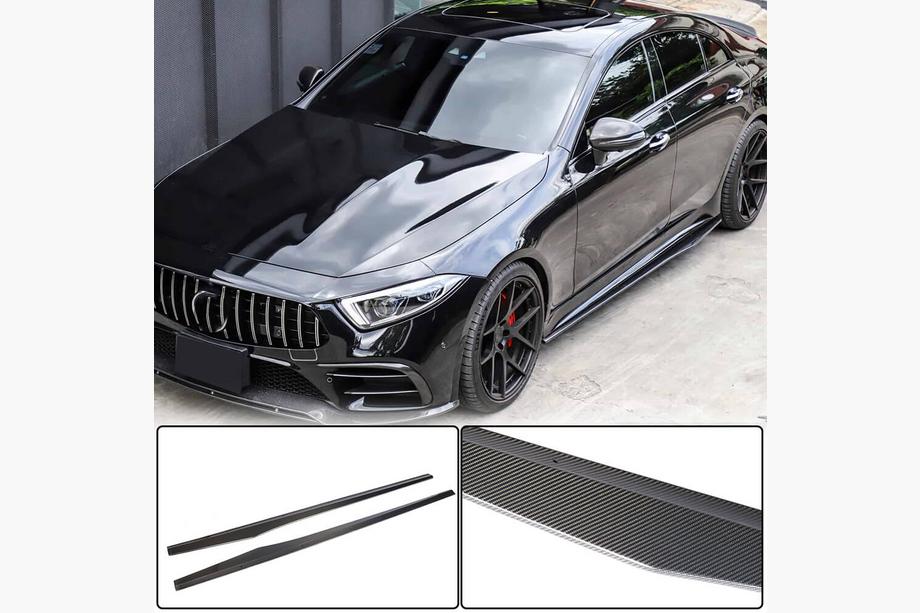Mercedes CLS C257 2018- Bas de Caisse V1 (pour AMG/AMG-Line 2018-2020, Carbone) Image