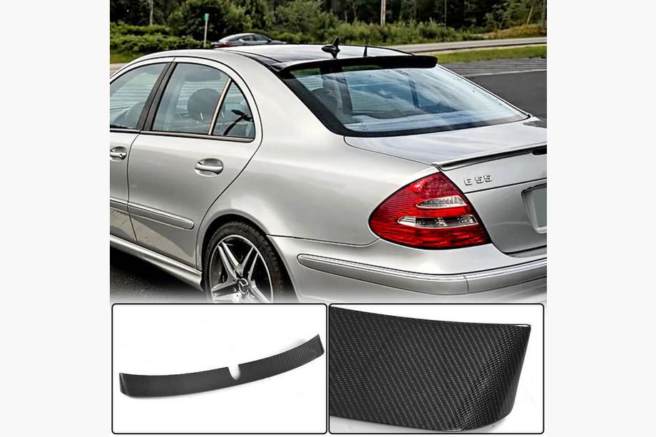 Mercedes E-сlass W211 2002-2009 Casquette de Becquet Arrière (2002-2006, Carbone) Image