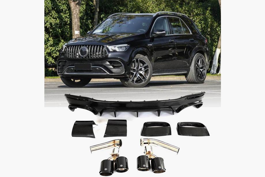Mercedes GLE W167 2018- Diffuseur arrière avec embouts d’échappement GLE63 Carbon (2018-2026) Image