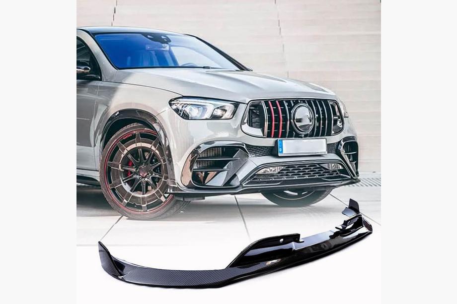 Mercedes GLE W167 2018- Lame de pare-chocs avant (pour GLE53/AMG-Line 2019-2023, Carbone) Image