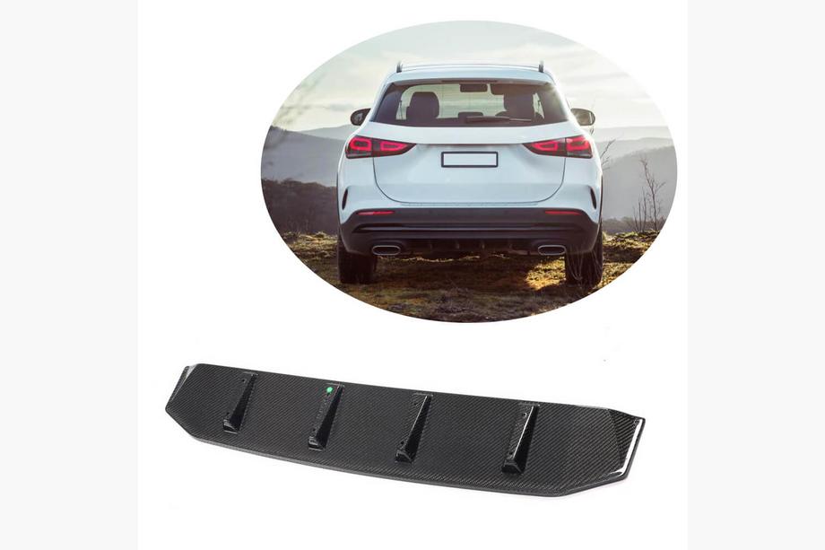 Mercedes GLA H247 2020- Diffuseur de pare-chocs arrière (pour AMG-Line, Carbone) Photo 1